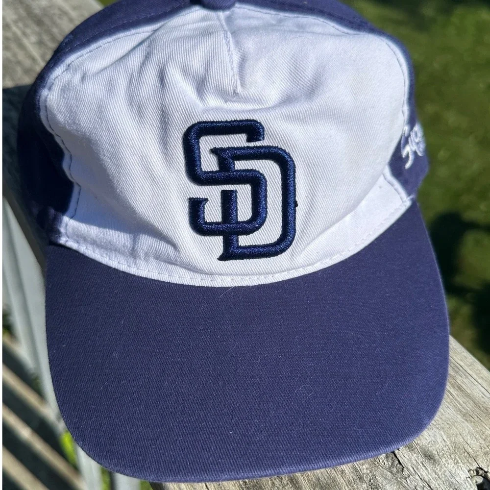 San Diego Padres Sycuan Casino Snapback Hat Navy White Stars Stripes Brim Mens